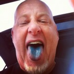 Blue Ice Cream Covered Tongue